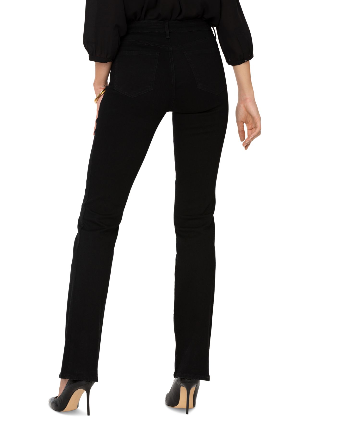 Женские джинсы NYDJ Barbara Tummy-Control Bootcut, цвет: Чёрный — фото 2