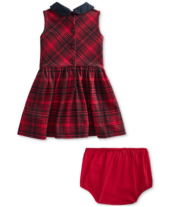 Polo Ralph Lauren Baby Girls Plaid Ponte Dress & Bloomer Macy's