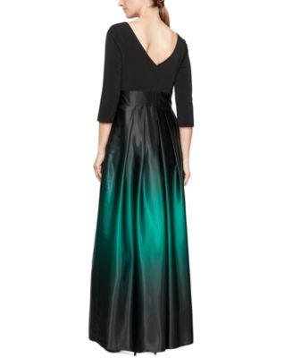 Women's 3/4-Sleeve Ombr&eacute; Gown