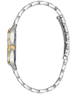 Women's Embellished Two-Tone Stainless Steel Bracelet Watch 32mm