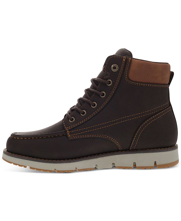 Levi's Men's Dean WX UL Faux-Leather Rugged Casual Hiker Chukka Boots ...