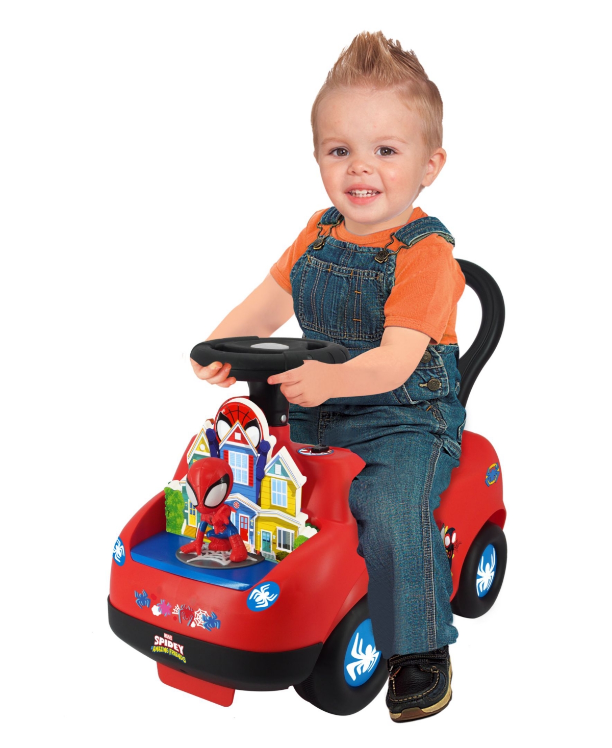 Shop Marvel Lights And Sounds Spidey Adventure Ride-on In Multi