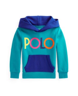 Little Boys Logo Color Blocked Double Knit Hoodie Macy s