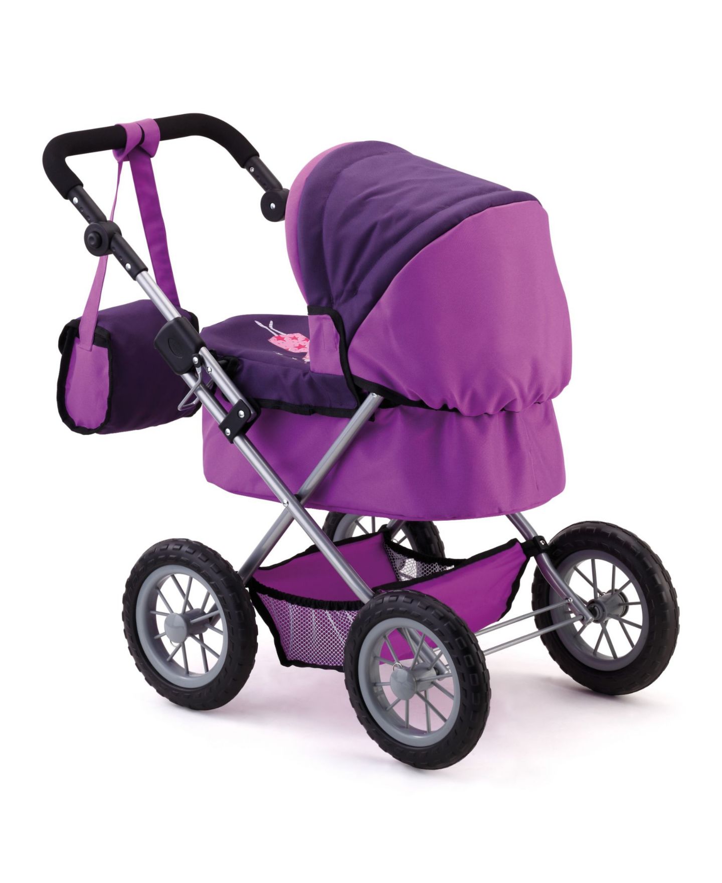 Детские аксессуары для кукол Bayer Design Doll Pram - Trendy Purple, цвет: Сиреневый — фото 4