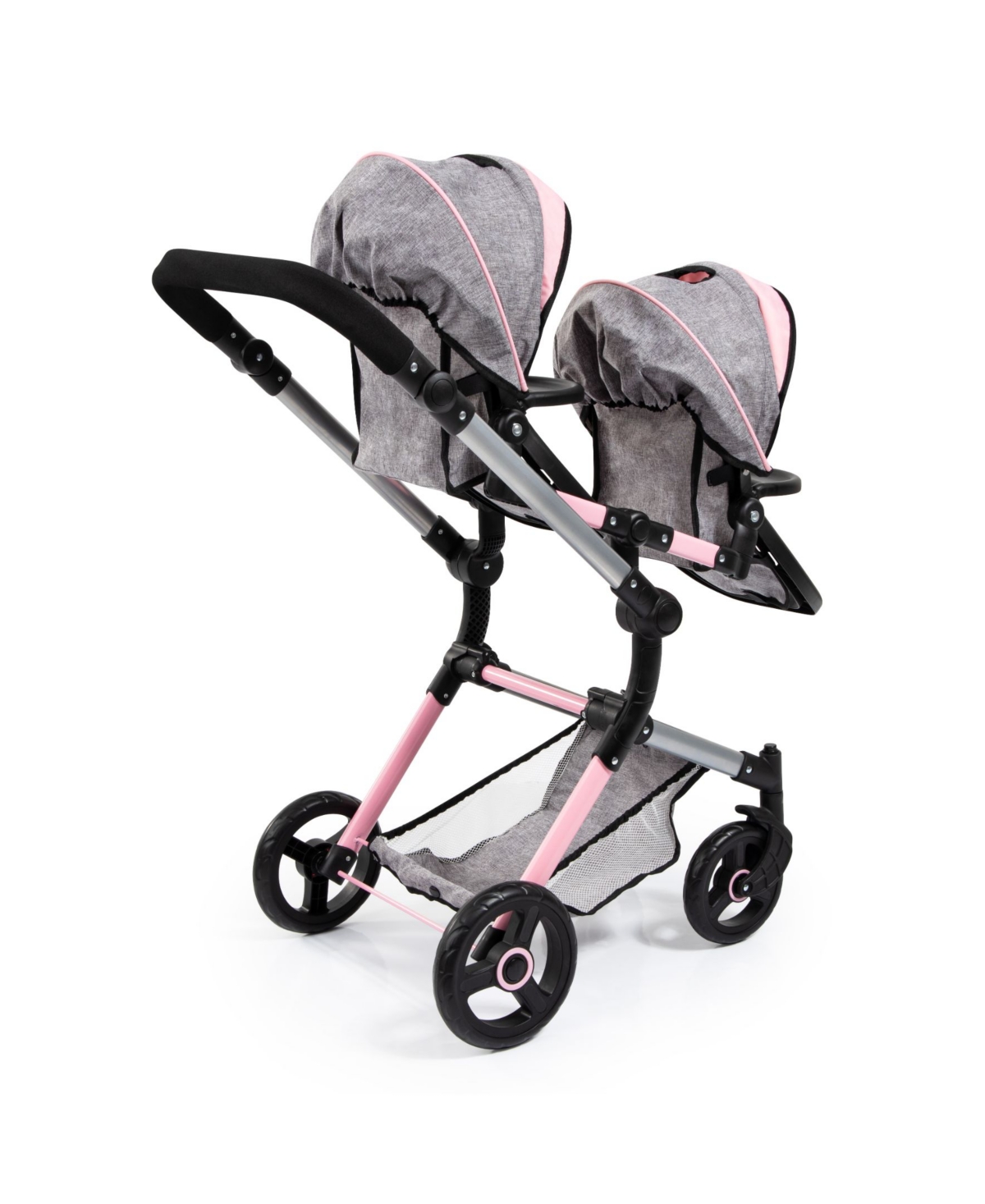 Bayer Twin Baby Doll Neo Pram In Gray