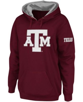 Women's Maroon Texas A&M Aggies Team Big Logo Pullover Hoodie