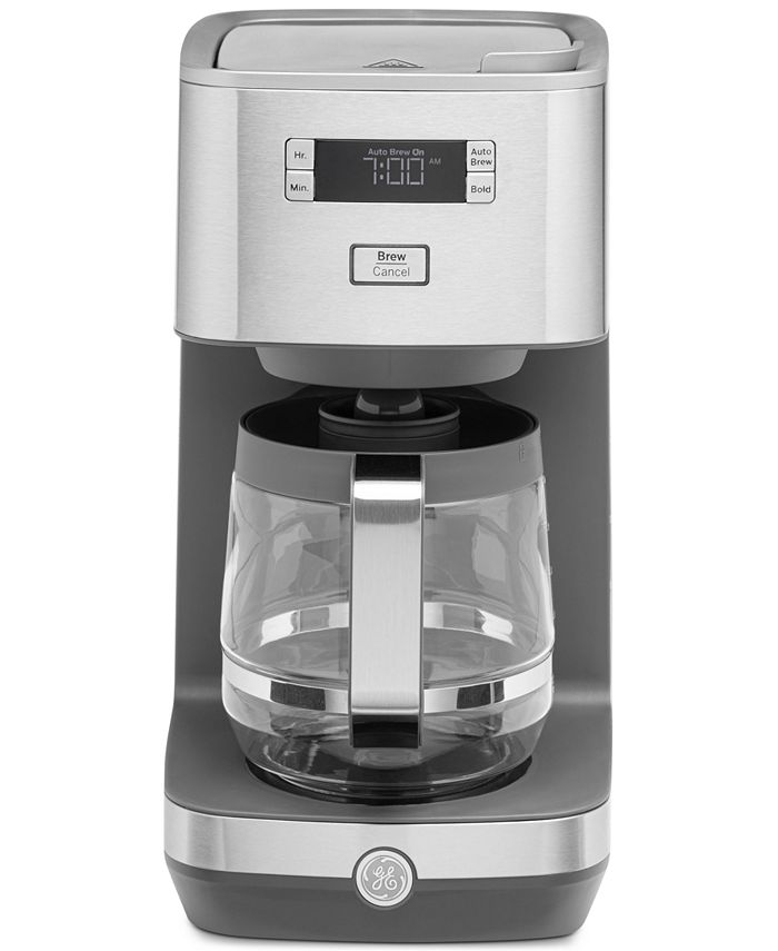 GE Drip Coffee Maker With Timer | 10-Cup Thermal Carafe Pot Keeps Coffee  Warm for 2 Hours | Adjustable Brew Strength | Wide Shower Head for Maximum