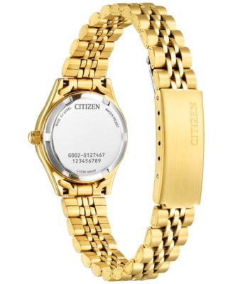 Women's Embellished Gold-Tone Stainless Steel Bracelet Watch 26mm