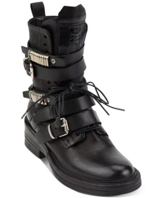 dkny buckle boots