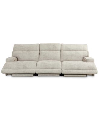Sebaston 3-Pc. Fabric Sofa with 3 Power Motion Recliners, Created for Macy's