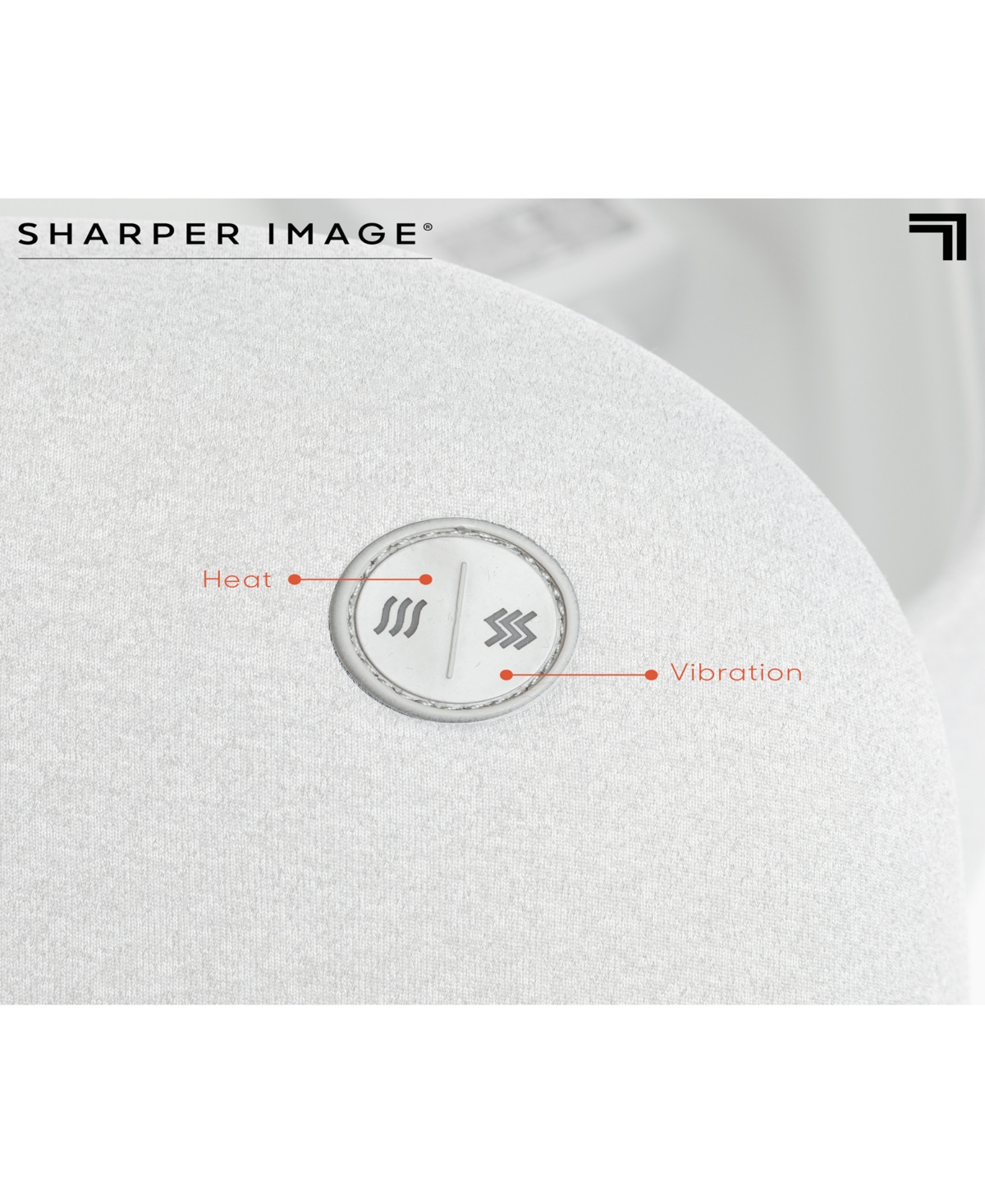 Shop Sharper Image Acupressure Heated Foot Massage Ottoman In White