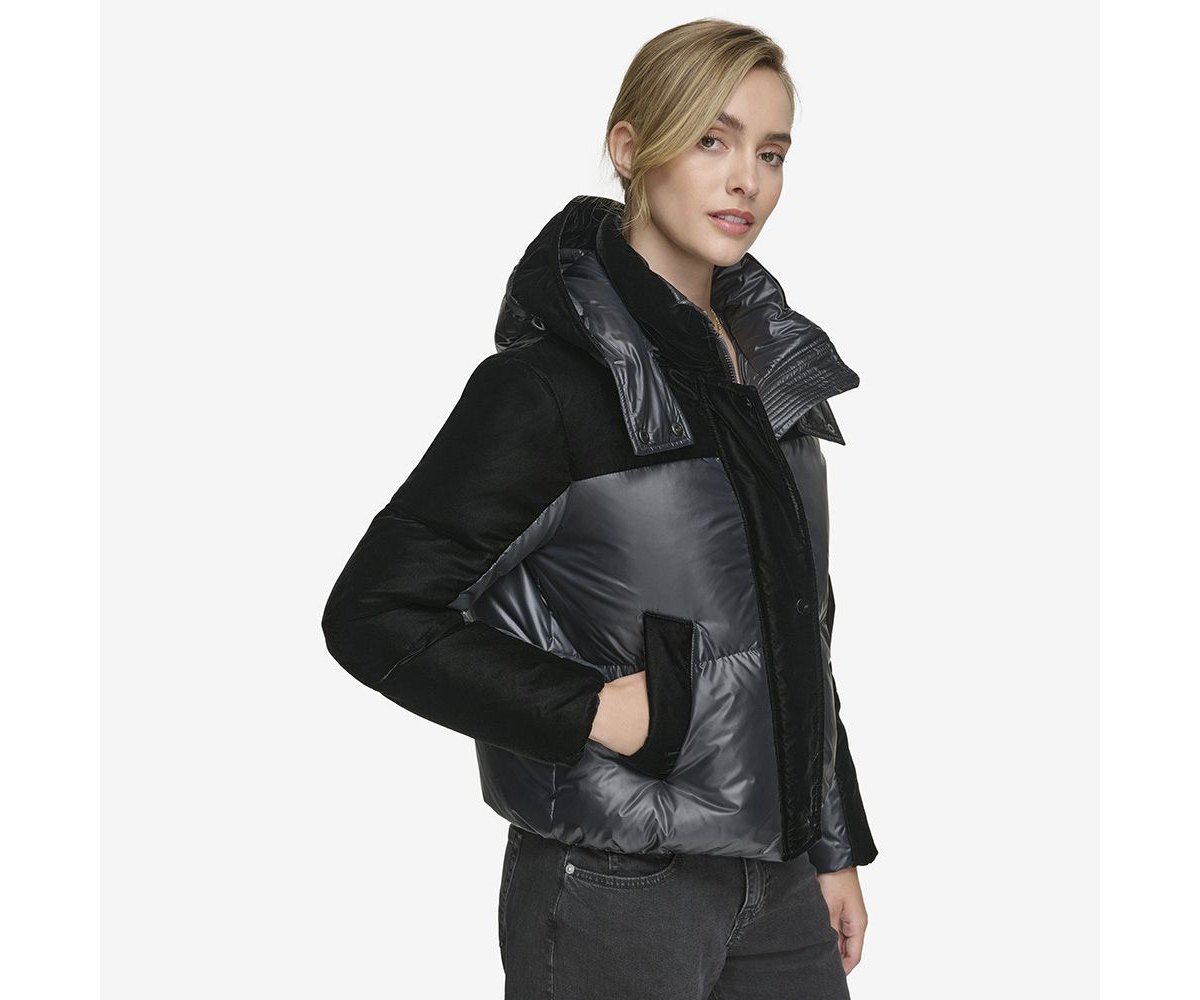 Women's Vega Mixed Media Short Down Coat