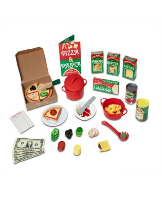 Melissa and Doug Deluxe Pizza Pasta 92 Piece Play Set