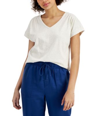 White Short Sleeve Plus Size Tops - Macy's