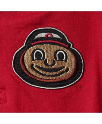 Toddler Scarlet, Heathered Gray Ohio State Buckeyes Poppies Hoodie and Sweatpants Set