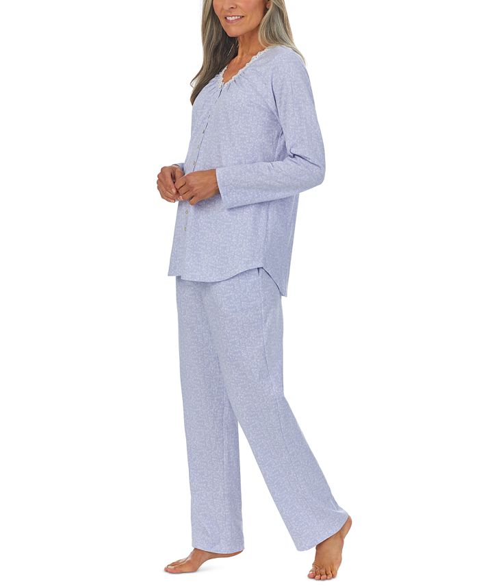 Eileen West LaceTrim Cotton Jersey Pajama Set Macy's