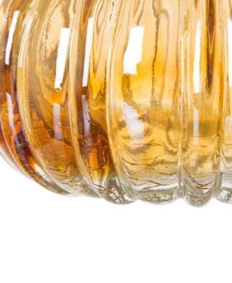 Glitzhome Crackle Short Pumpkin, Set of 2