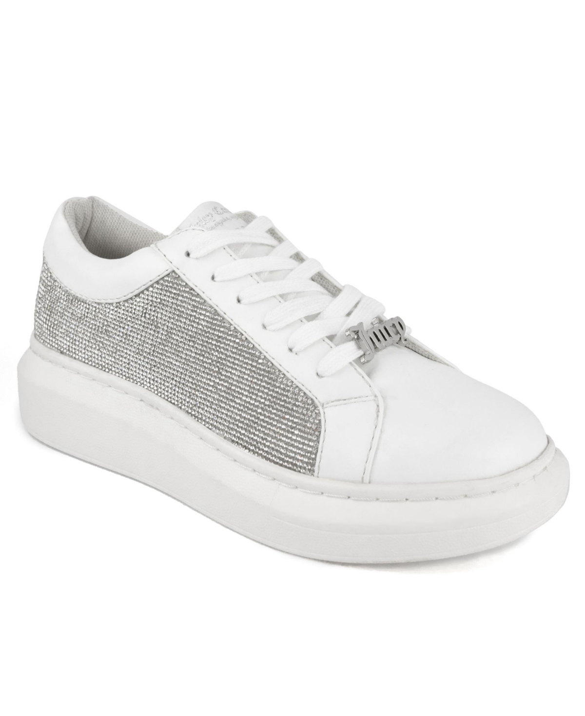 Juicy Couture Women's Dorothy Rhinestone Sneaker Women's Shoes In White ...