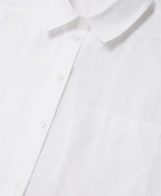Women's Chest-Pocket Cotton Shirt