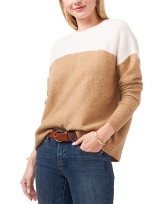 Vince Camuto Extended Shoulder Color-Blocked Sweater & Reviews ...