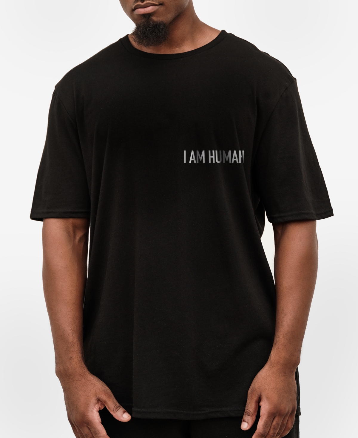 Cool Creative Men's I Am Human Graphic T-Shirt