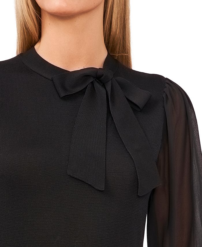 CeCe A-Line Bow-Neck Sweater Dress - Macy's