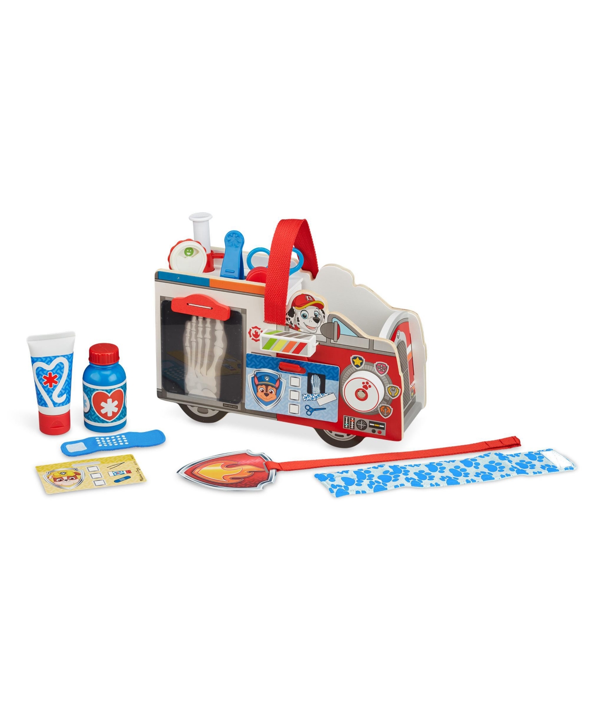 Melissa & Doug Paw Patrol Marshall's Rescue 14 Piece Caddy Play Set In No Color