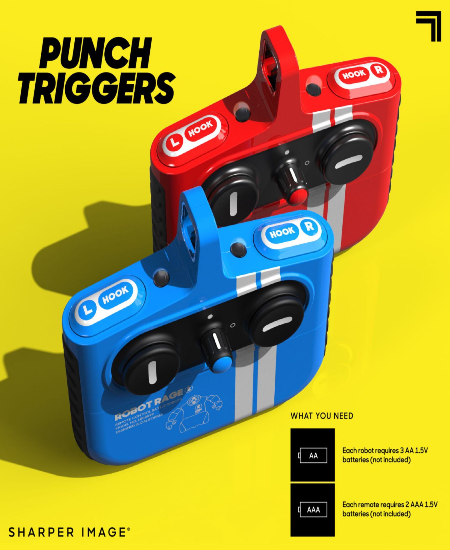 Детские игрушки Sharper Image Robo Rage Remote Control Two-Player Robot Fighting Set — фото 7