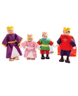Bigjigs Toys - Royal Family Dolls Set, 4 Piece