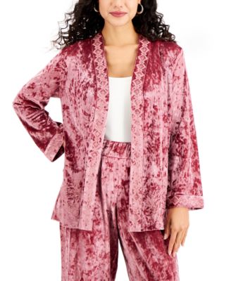 JM Collection - Velvet Cardigan