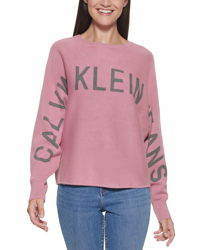 Calvin Klein Jeans Cotton Traveling Logo Sweater & Reviews - Sweaters ...