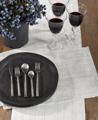 Shimmer Ribbed Table Runner, 90" x 13"