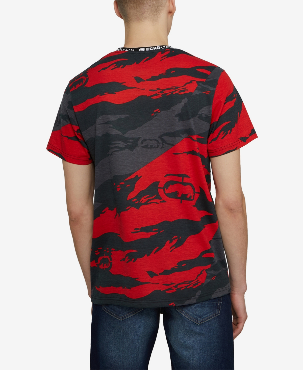 Ecko Unltd Men's Short Sleeve Rising Star V-Neck T-shirt