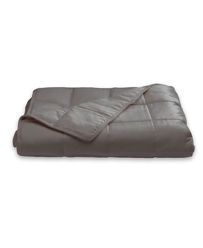 Sealy Quilted Plush Weighted Blanket, 12.2lbs Macy's