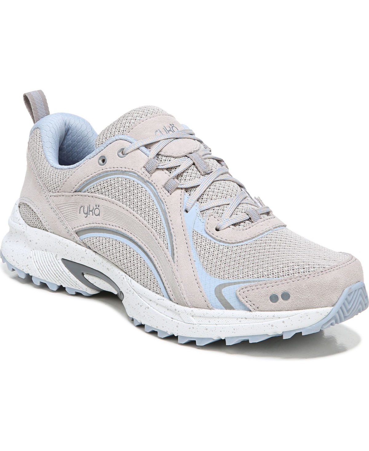 Ryka Women's Sky Walk Trail Oxford Shoes Women's Shoes In Beige Suede