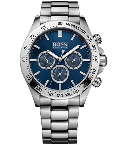 BOSS Hugo Boss Men's Chronograph Stainless Steel Bracelet Watch 44mm 1512963