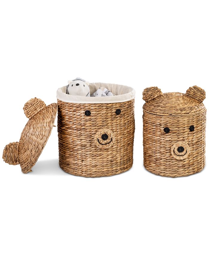 Honey Can Do Bear Storage Baskets, Set of 2 Macy's