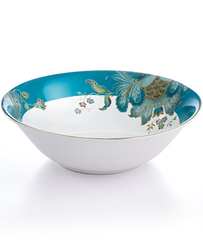 222 Fifth Eliza Teal Round Bowl