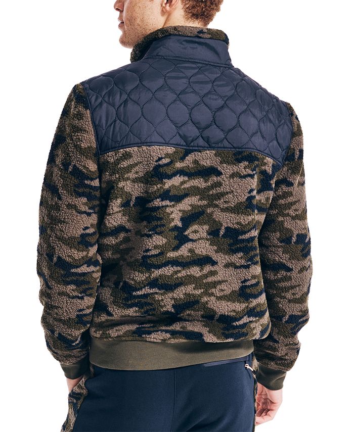Nautica Men's Quilted Camo Fleece Jacket Macy's