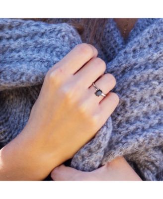 Black Diamond Oval Solitaire Engagement Ring (1 ct. t.w.) in 14k White or Yellow Gold