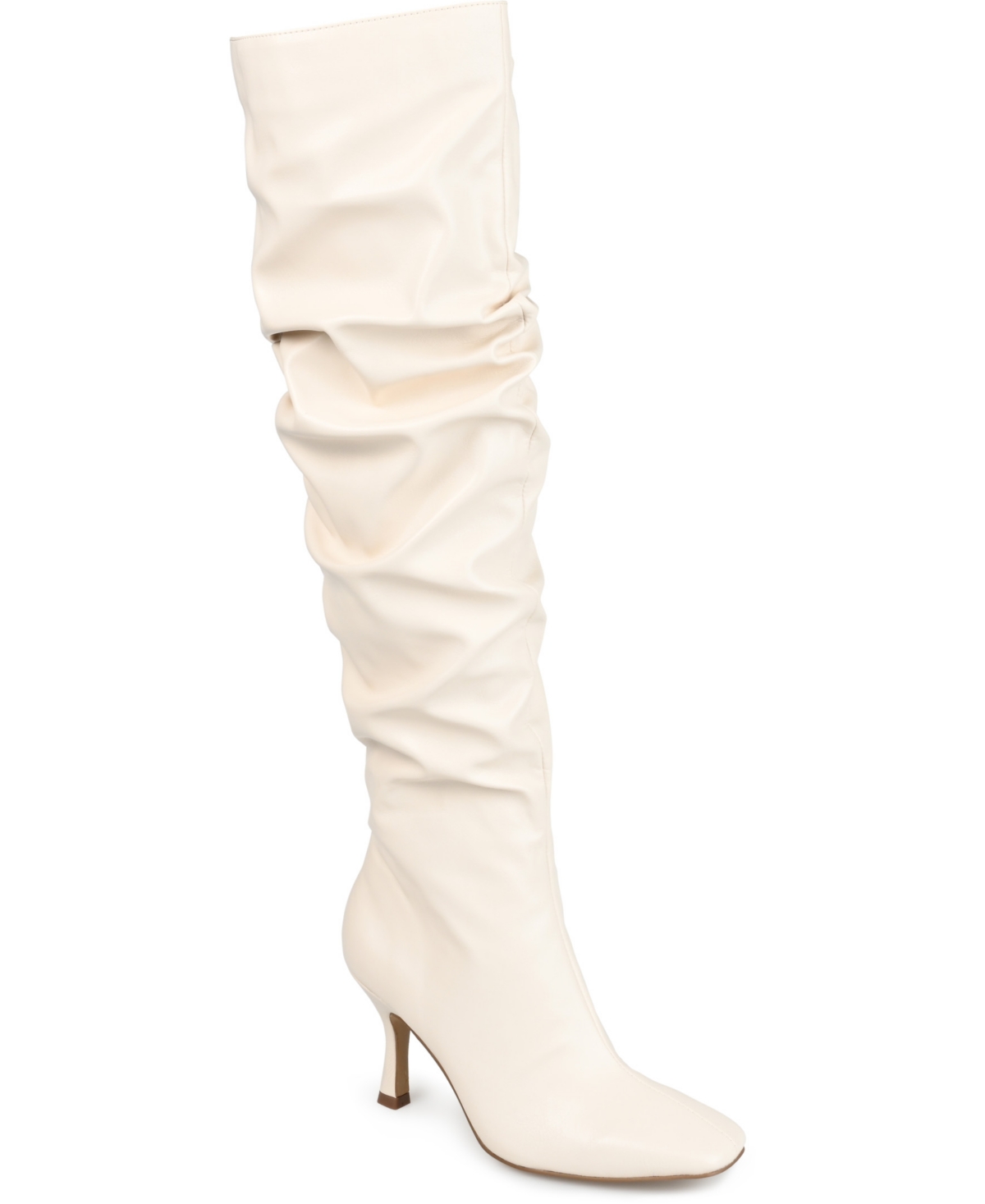 Women's Kindy Wide Calf Slouch Boots - Light Beig