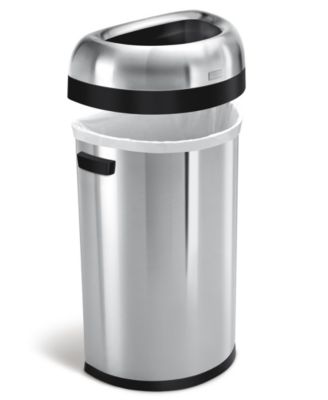 60 Liter Semi Round Open Top Commercial Trash Can