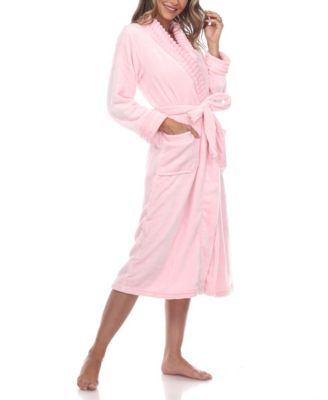 Plus Size Cozy Loungewear Belted Robe