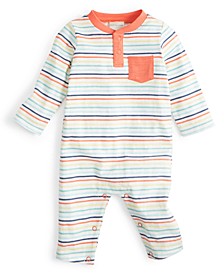 Baby Boys Striped Coverall, Created for Macy's 