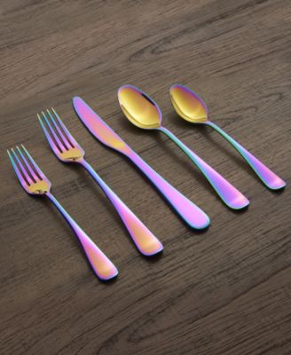 Rhiannon Rainbow Mirror 20-Piece Flatware Set, Service for 4