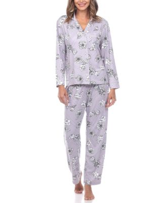 Women's Long Sleeve Floral Pajama Set, 2-Piece