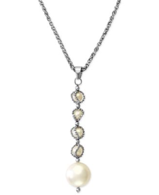 EFFY Collection Pearl Lace by EFFY Cultured Freshwater Pearl Dangling ...