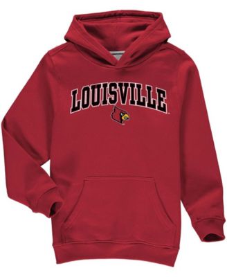 Youth Fanatics Branded Red Louisville Cardinals Campus Pullover Hoodie