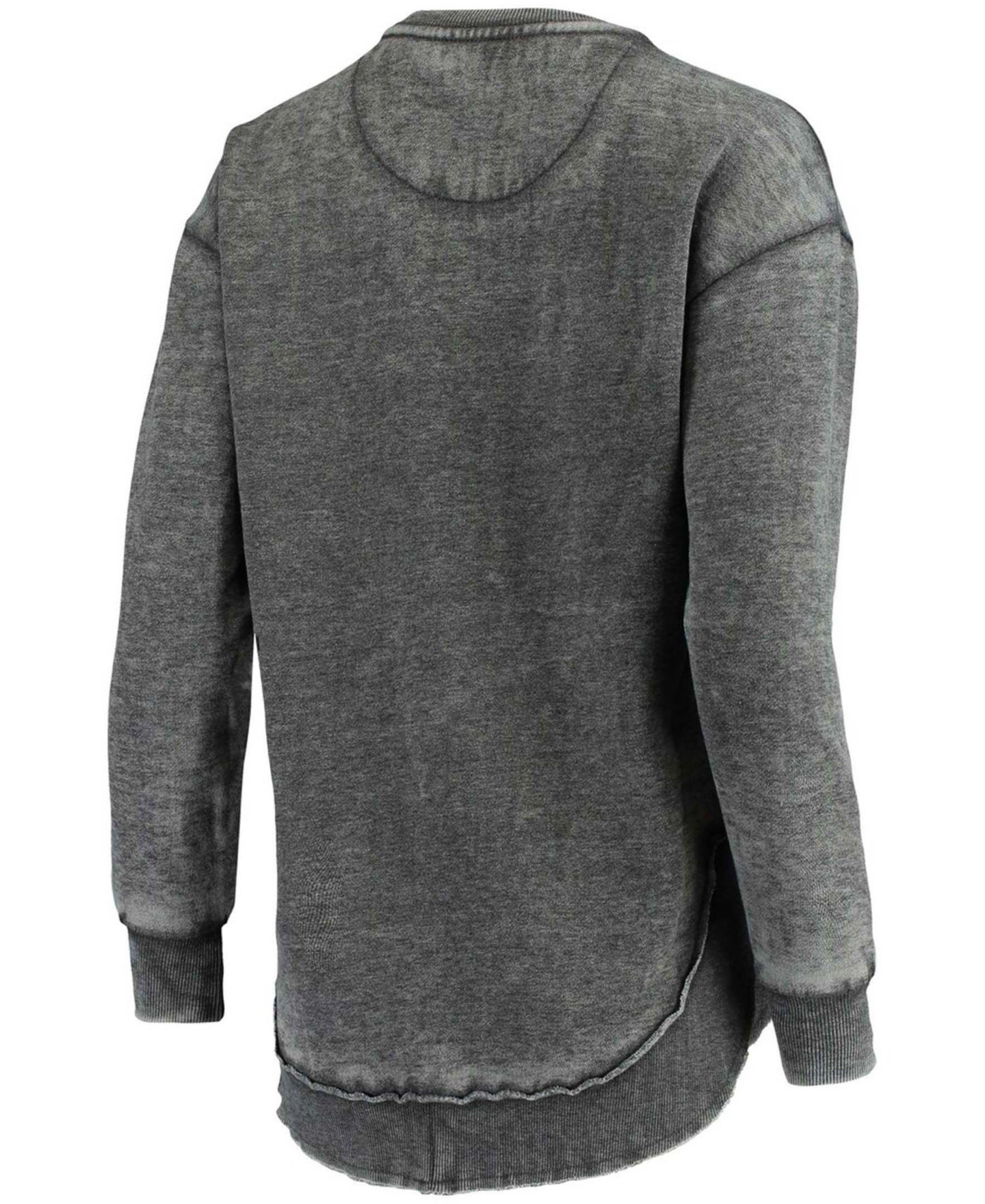 Женская толстовка Pressbox Black Iowa Hawkeyes Vintage-Like Wash Pullover — фото 3