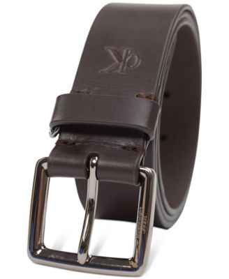 Men's Leather Belt with Keeper Ring